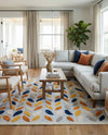 Bahama Breeze Outdoor Collection Area Rug - Nassau Rectangle Gray  lifestyle 22