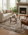Sanctuary Retreat Collection Area Rug -  Asylum Rectangle Chocolate Brown  lifestyle 23