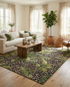 Seaside Blooms Collection Area Rug -  Lotus Rectangle Green  lifestyle 46