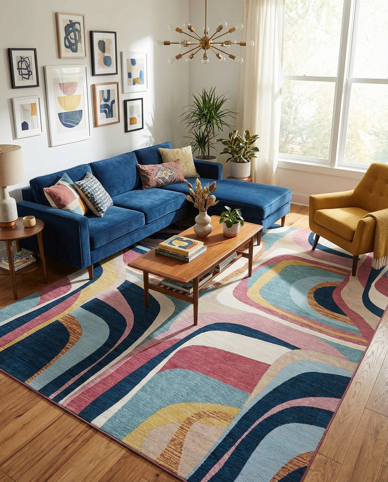 Urban Terrace Collection Area Rug - Venice Rectangle Multi  lifestyle 24