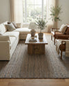 Woven Seaside Jute Collection Area Rug - Savannah (Gray) Rectangle Gray  lifestyle 21