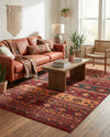 Geneva Terrace Collection Area Rug - Montreux Rectangle Rust Red  lifestyle 52