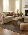 Sahara Sands Collection Area Rug -  Rosetta Rectangle Brown  lifestyle 22