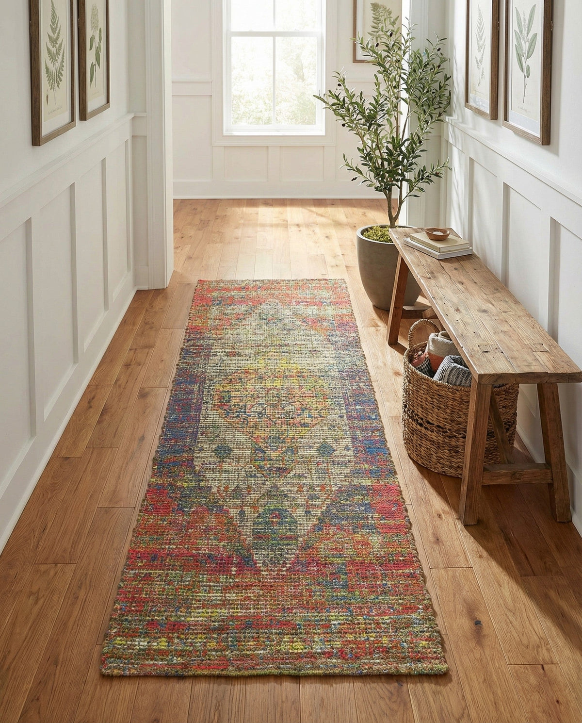 Savannah Threads Collection Area Rug - Sahara Runner Multi  lifestyle 93