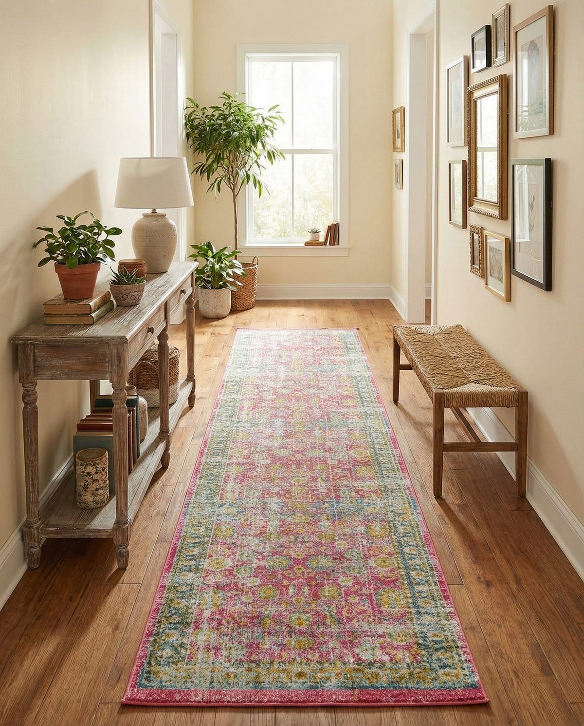 Arcadia Rugs Collection Area Rug -  Shangri-La Runner Pink  lifestyle 98