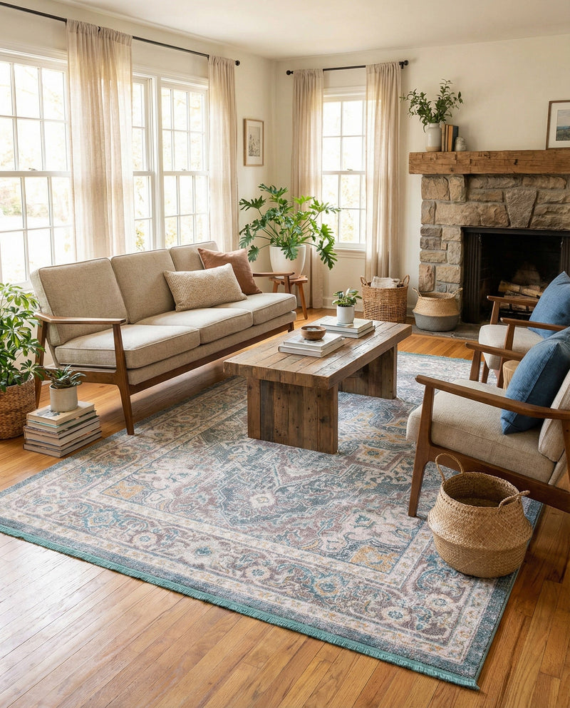 Caribbean Breeze Collection Area Rug -  Andros Rectangle Gray  lifestyle 42