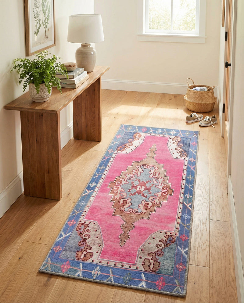Heritage Elegance Collection Area Rug -  Winterthur (Fuchsia) Runner Fuchsia  lifestyle 54