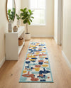 Caribbean Terrace Collection Area Rug -  StLucia Runner White  lifestyle 61