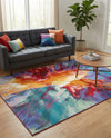 Urban Terrace Collection Area Rug -  Laneway Rectangle Multi  lifestyle 36