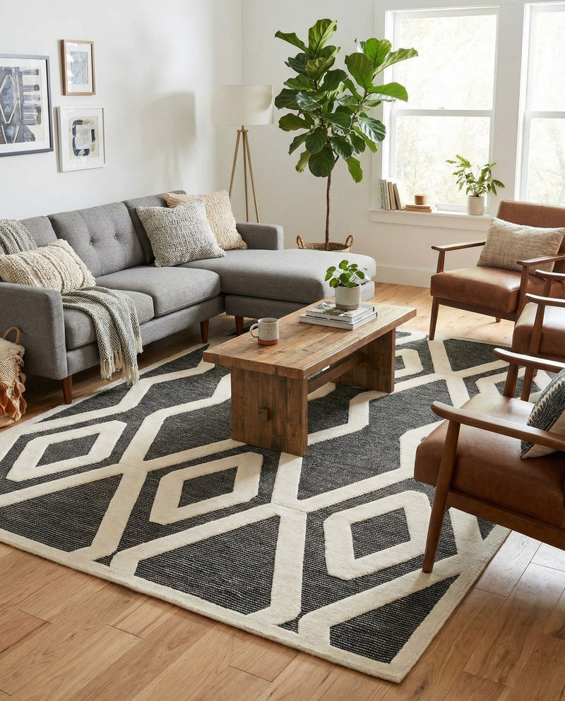 Monochrome Collection Area Rug -  Glacier Rectangle Gray  lifestyle 33