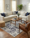 Georgetown Rugs Collection Area Rug - Dupont (Blue) Rectangle Blue  lifestyle 7