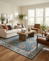 Mykonos Manor Collection Area Rug -  Paros Rectangle Blue  lifestyle 53