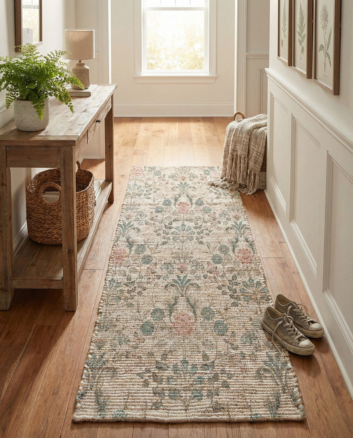 Savannah Threads Collection Area Rug -  Mendocino Runner Ivory  lifestyle 43