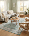 Adriana Terrace Collection Area Rug - Capri (Aqua) Rectangle Aqua  lifestyle 15