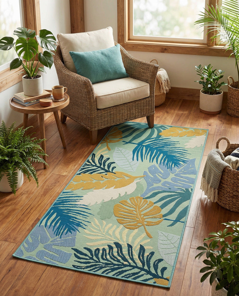 Seaside Blooms Collection Area Rug -  Sunkiss Runner Multi  lifestyle 25