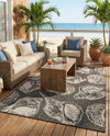 Seaside Haven Rugs Collection Area Rug -  Lighthouse (Black and White) Rectangle Black and White  lifestyle 10