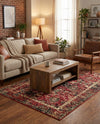 Neptune Elegance Collection Area Rug -  Galatea (Burgundy) Rectangle Burgundy  lifestyle 19