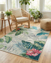 Seaside Blooms Collection Area Rug -  Paradise Rectangle Multi  lifestyle 41