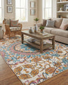 Patio Heritage Collection Area Rug - Tuscany Rectangle Multi  lifestyle 13