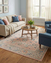 Savannah Series Collection Area Rug -  Beaufort Rectangle Powder Pink  lifestyle 35