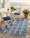 Seaside Haven Rugs Collection Area Rug - Sapphire (Blue) Rectangle Blue  lifestyle 15