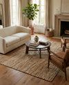 Urban Shimmer Jute Collection Area Rug - Metropolis Square Natural  lifestyle 51