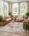 Aegean Elegance Washables Collection Area Rug -  Serifos Rectangle Rose Pink  lifestyle 44