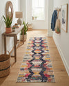 Colorburst Oasis Collection Area Rug -  Mirage Runner Multi  lifestyle 59
