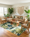 Seaside Blooms Collection Area Rug -  Ivy Rectangle Green  lifestyle 43