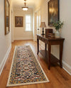 Tabriz Tapestry Collection Area Rug - Sahand (Cream) Runner Cream  lifestyle 29