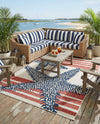 Caribbean Terrace Collection Area Rug -  Curacao Rectangle Ivory  lifestyle 8