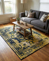 Riviera Elegance Collection Area Rug -  Menton (Navy Blue) Rectangle Navy Blue  lifestyle 26