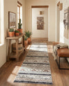 Desert Modern Eco Rug Series Collection Area Rug -  Arches Runner Gray  lifestyle 51