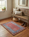 Patio Heritage Collection Area Rug -  Serenity Rectangle Vintage Salmon Coral  lifestyle 14