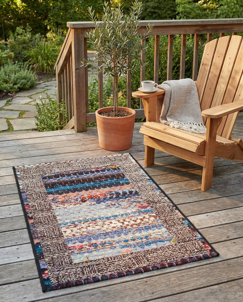 Urban Terrace Collection Area Rug -  Oasis Rectangle Multi  lifestyle 31