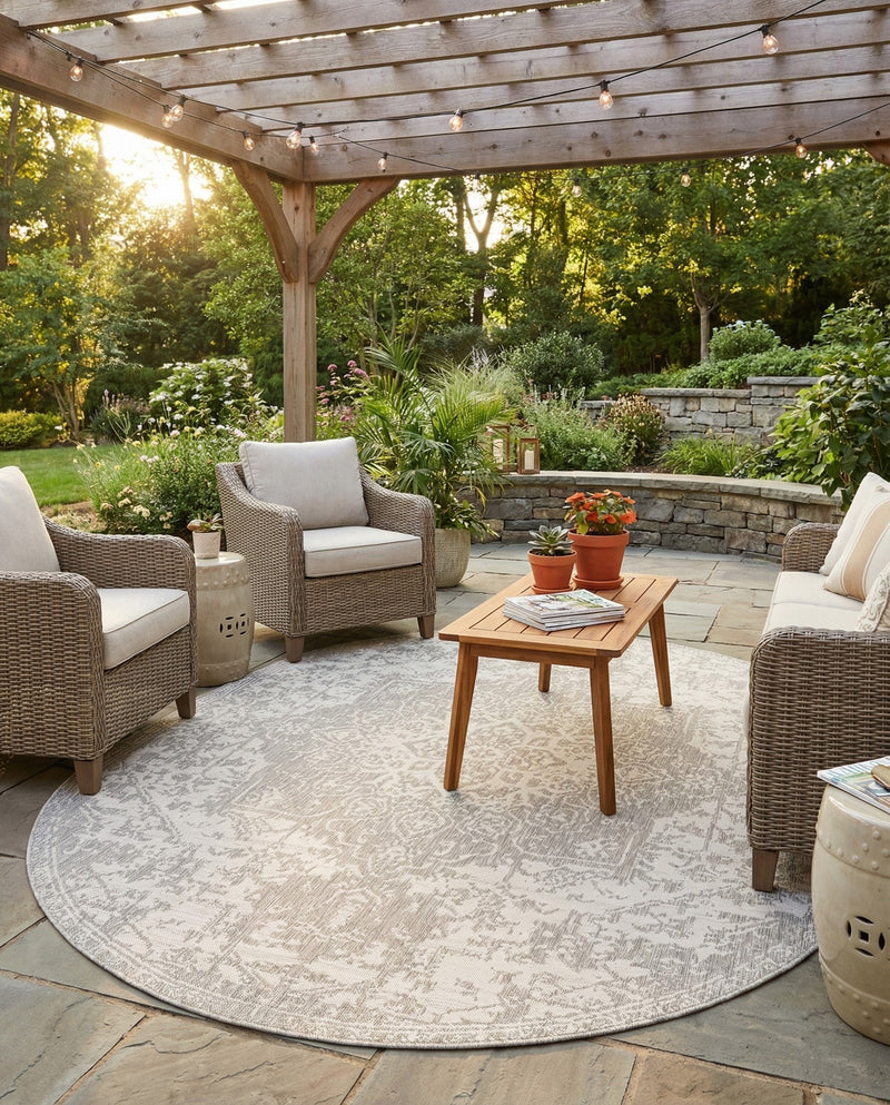 Urban Oasis Rugs Collection Area Rug -  Penthouse (Gray) Oval Gray  lifestyle 68