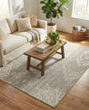 Desert Nomad Terrace Collection Area Rug - Sahara (Gray) Rectangle Gray  lifestyle 9