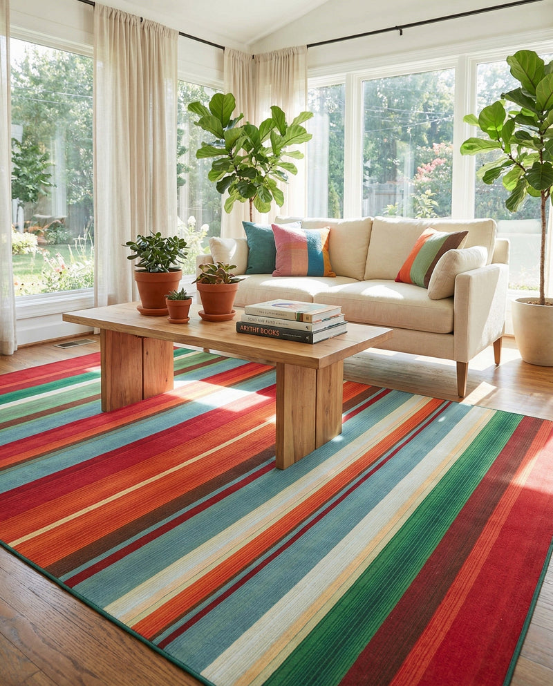 Urban Terrace Collection Area Rug -  Canopy Rectangle Multi  lifestyle 31