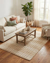 Sequoia Handwoven Jute Collection Area Rug - Charleston Rectangle Ivory  lifestyle 14