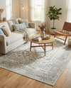 Adriana Terrace Collection Area Rug - Capri (Ivory) Rectangle Ivory  lifestyle 29