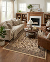 Isfahan Elegance Collection Area Rug - Naghsh-e Jahan (Ivory) Rectangle Ivory  lifestyle 32