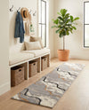 Sienna Collection Area Rug -  Tuscany Runner Gray and Ivory  lifestyle 50