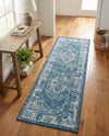 Patio Heritage Collection Area Rug -  Augusta (Blue) Runner Blue  lifestyle 68