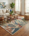 Coastal Terrace Collection Area Rug -  Wavecrest Rectangle Multi  lifestyle 33