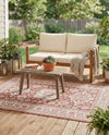 Tribal Terrace Treasures Collection Area Rug -  Incan Isle (Rust Red) Rectangle Rust Red  lifestyle 38