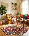 Trellis Mosaic Collection Area Rug -  Pergolatown (Multi) Octagon Multi  lifestyle 51