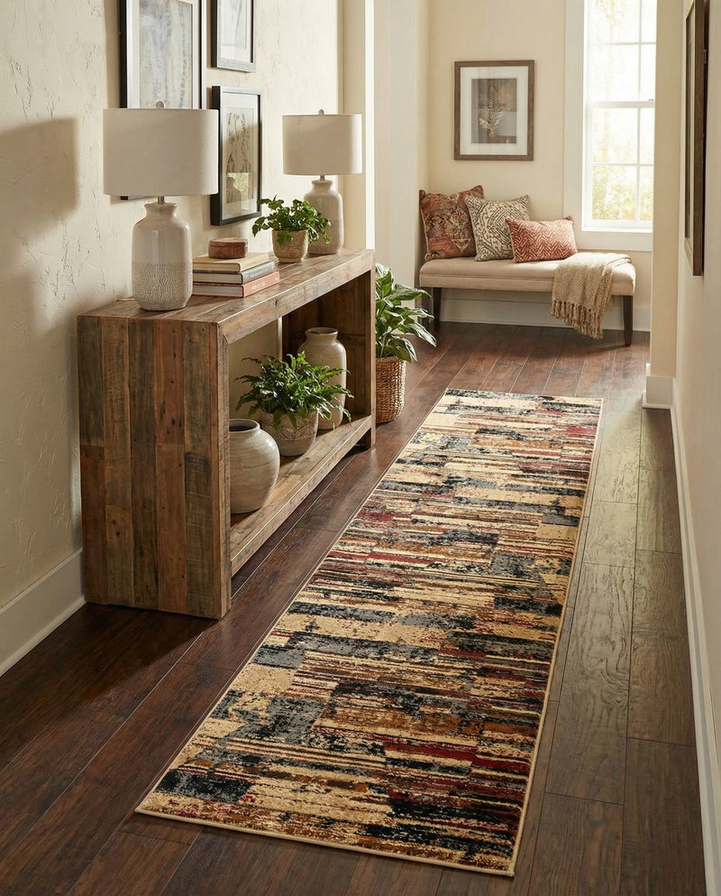 Neptune Elegance Collection Area Rug - Triton Runner Multi  lifestyle 71