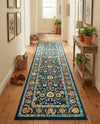Adriana Terrace Collection Area Rug -  Positano (Navy Blue) Runner Navy Blue  lifestyle 65
