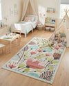 Wonder Tykes Collection Area Rug -  Fantasy Rectangle Ivory  lifestyle 17