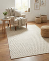 Trellis Wool Collection Area Rug - Cobbles Rectangle Ivory  lifestyle 9
